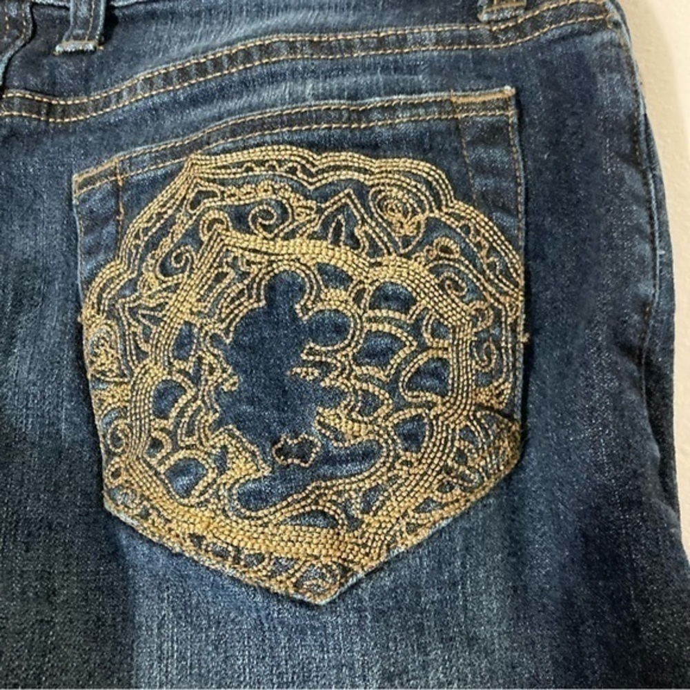 Disney Mickey Mouse embroidered dark wash jeans - Picture 3 of 16
